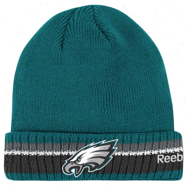 Philadelphia Eagles Knit Hat: 2011 Coaches Sideline Cuffed Kni tHat