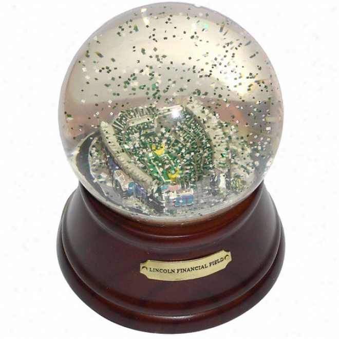 Philadelphia Eagles Lincoln Financial Stadium Musical Water Globe