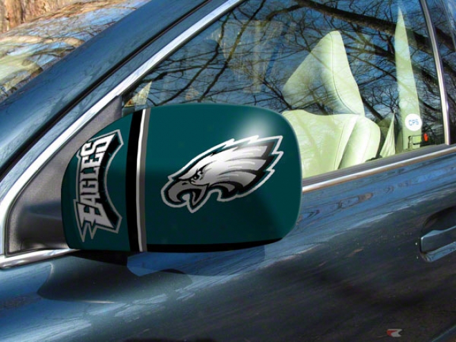 Philadelphia Eagles Small Car Mirror Covers