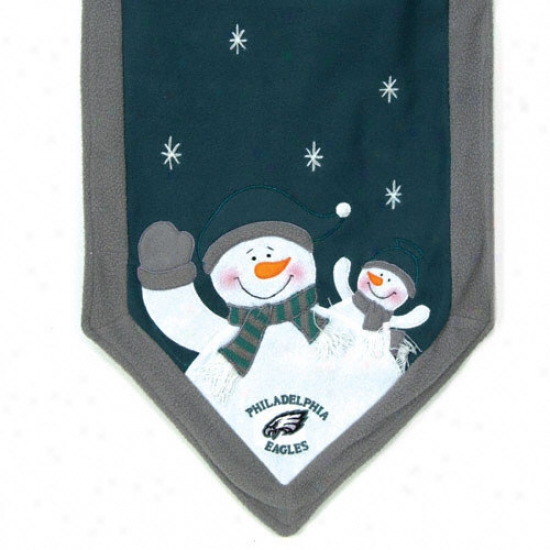 Philadelphia Eagles Snowman Table Runner