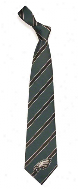 Philadelphia Eagles Striped Woven Poly Tie