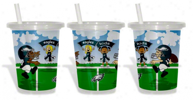 Philadelphia Eagles To-go Sippy Cup 3-pack