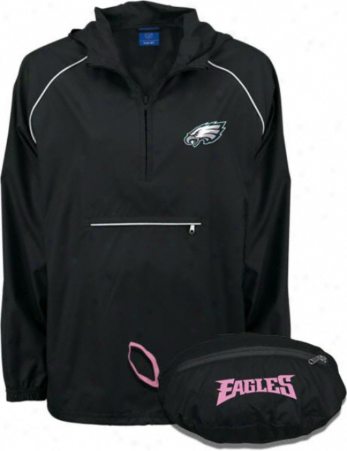 Philadelhia Eagles Women's Black Pack-it Jacket