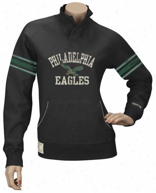 Philadelphia Eagles Women' sClassics Fleece Henley Sweatshirt