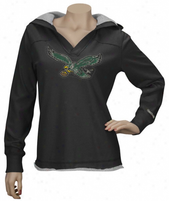 Philadelphia Eagles Women's Classics Hooded Long Sleeve T-qhirt