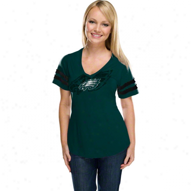 Philadelphia Eagles Women's Dream Lawn Short Sleeve Top