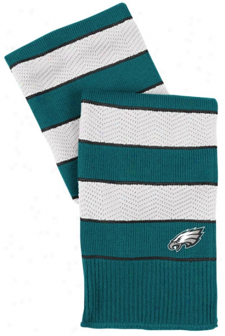 Philadelphia Eagles Women's Herringbone Striped Scarf