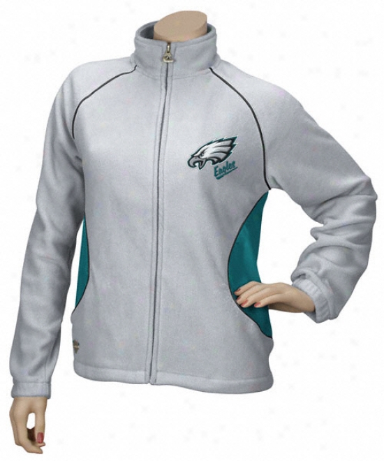 Philadelphia Eagles Women's Overlay Micro Fleece Fill-zip Jacket