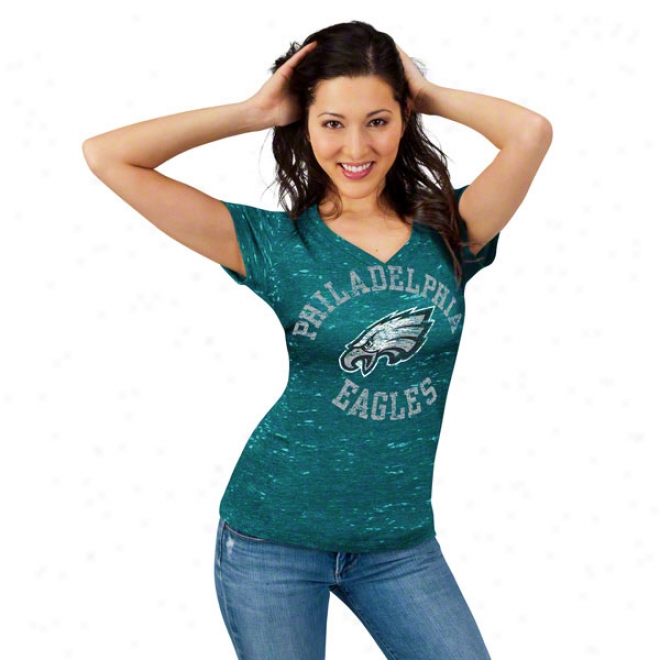 Philadelphia Eagles Women's Pride Playing Ii Green Short Sleeve Top