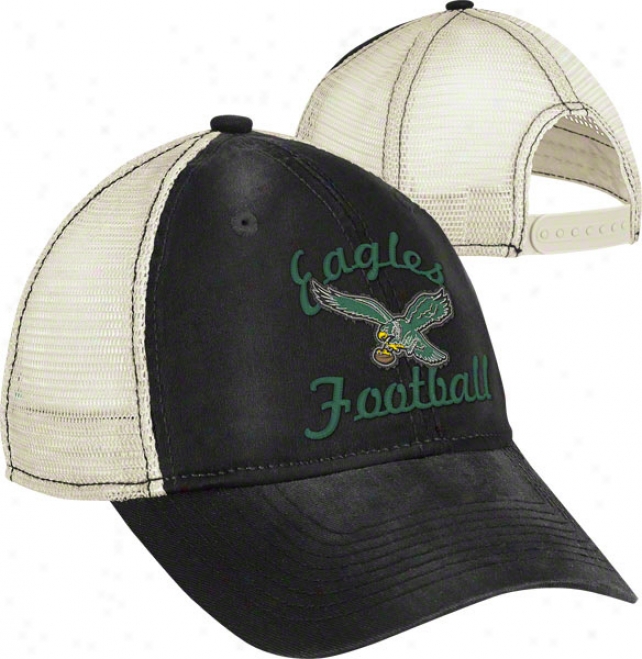 Philadelphia Eagles Women's Throwback Hat: Vintage Classic Clownish gait Mesh Back Adjustable Hat