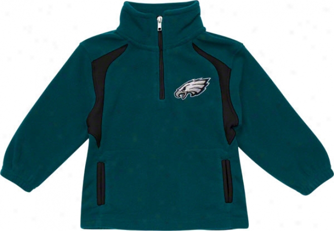 Philadelphia Eagles Youth Post Game Quarter-zip Fleece Jacket