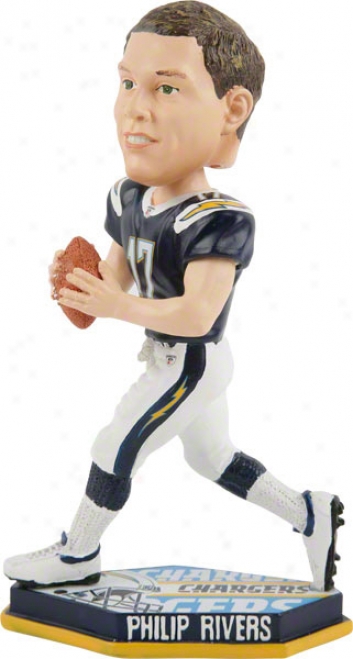 Phillip Rivers San Diego Chargers #17 End Zone Bobble Head- Road