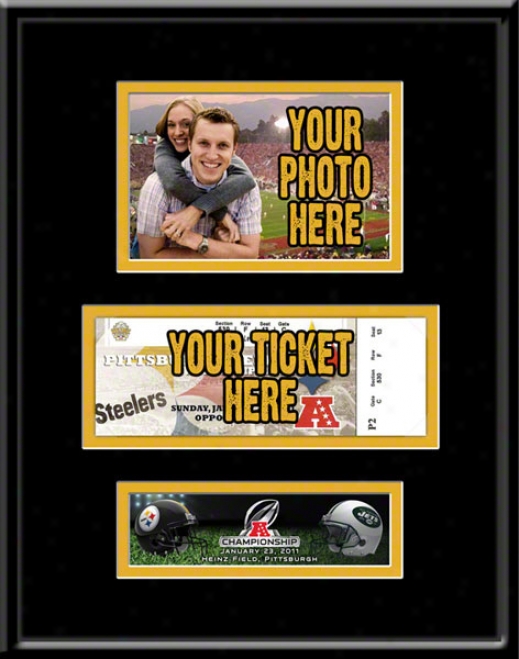 Pittsburgh Steelers 2010 Afc Championship Photo & Ticket Frame