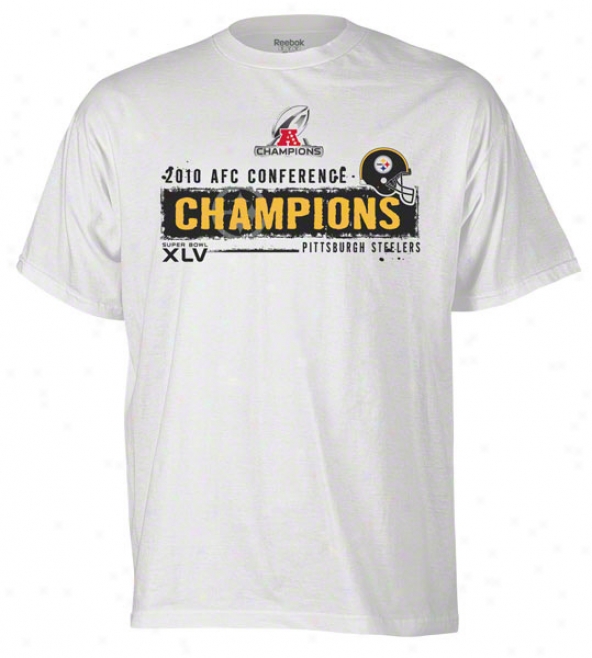 Pittsburgh Steelers 2010 Afx Conference Champions Super Bowl Xlv Solitude Tee