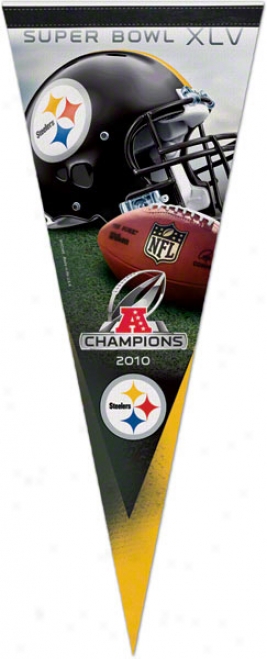 Pittsburgh Steelers 2010 Afc Conference Champions 1x230 Premium Pennant