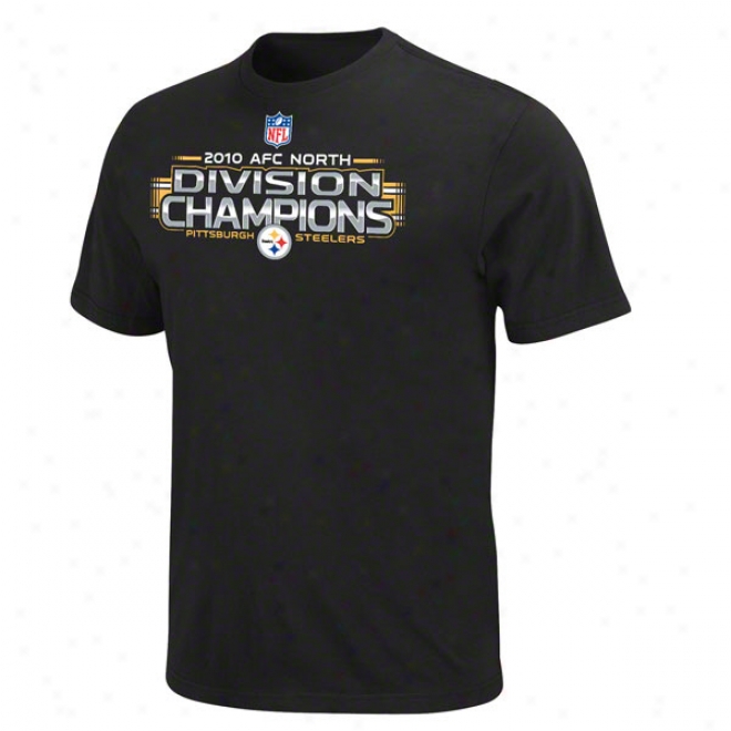 Pittsburgh Steelers 2010 Afc North Division Champions Official Locker Room T-shirt