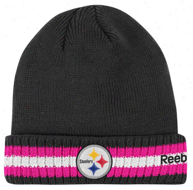 Pittsburgh Steelers 2011 Breast Cancer Awareness Sideline Cuffed Knit Hat