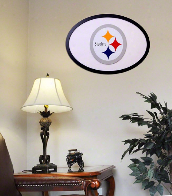 Pittsburgh Steelers 31 Inch Logo Wall Art