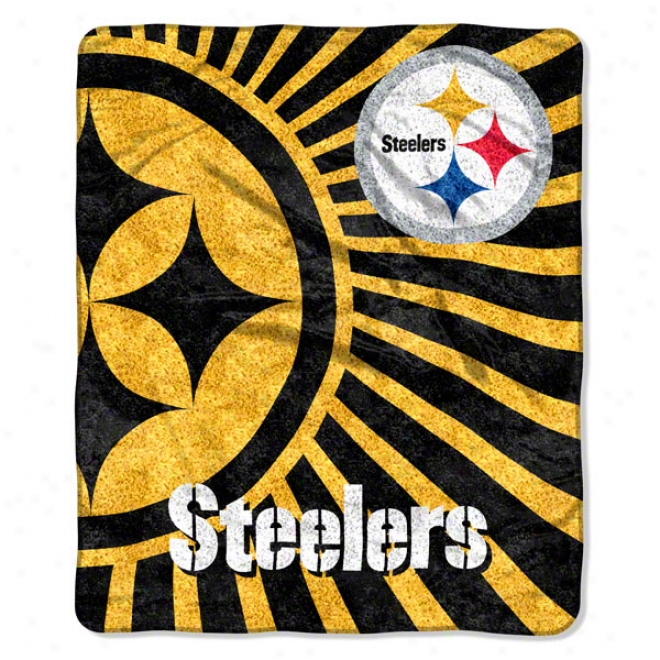 Pittsburgh Steelers 50x60 Strobe Sherpa Throw