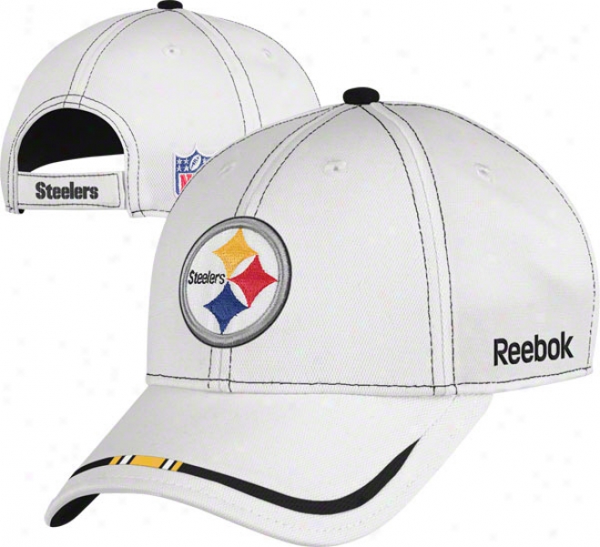 Pittsburgh Steelers Adjustable Hat: 2011 Coaches Sideline Happy Pique Structured Hat