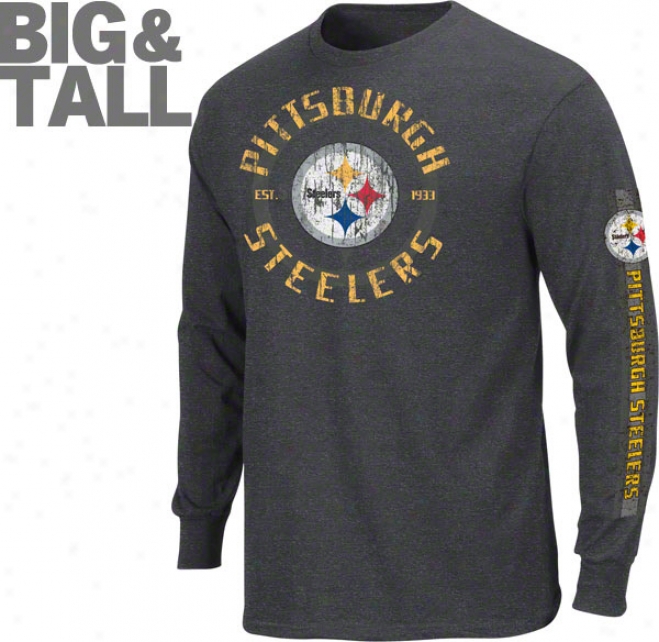 Pittsburgh Steelers Big & Tall Gridiron Touch Iii Long Sleeve Jersey Shirt