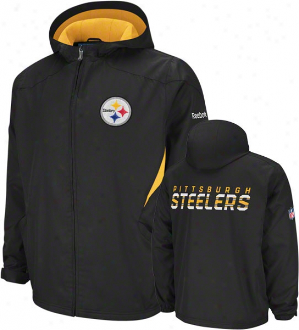 Pittsburgh Steelers Black 2011 Sldeline Kickoff Midweight Jacket