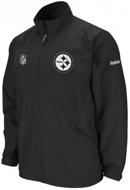 Pittsburgh Steelers Black 2011 Sieeline Static Storm Libgtweight Jacket