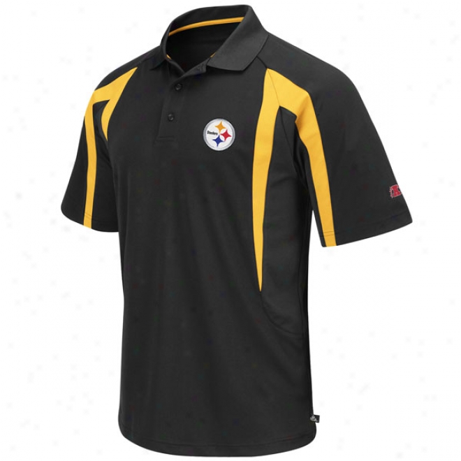 Pittsburgh Steelers Black Field Classic Iii Performznce Polo