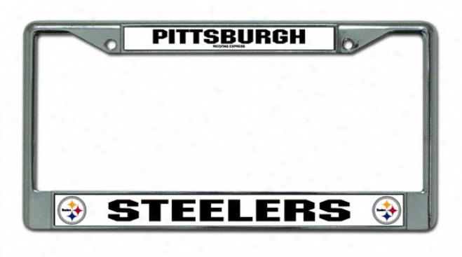 Pittsburgh Steelers Chrome License Plate Frame