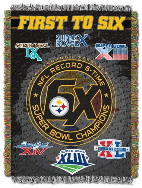 Pittsburgh Steelers First To Six Commemorative Throw