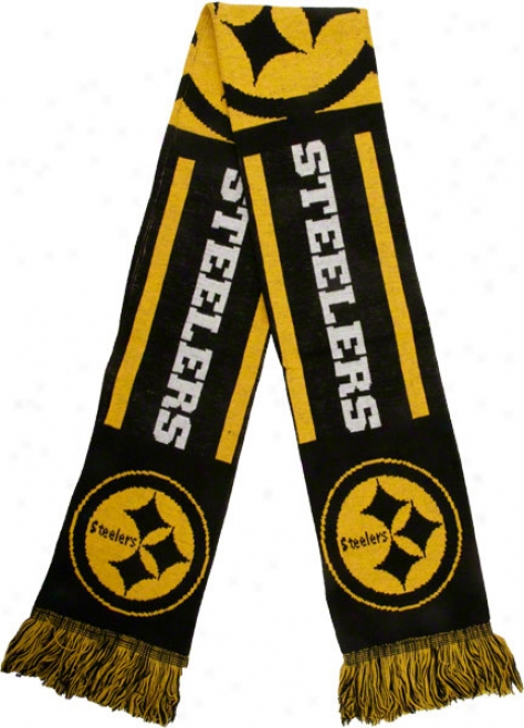 Pittsburgh Steelers Holiday Stripe Scarf