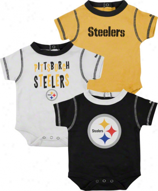 Pittsburgh Steelers Infant 3-piece Creeper Set