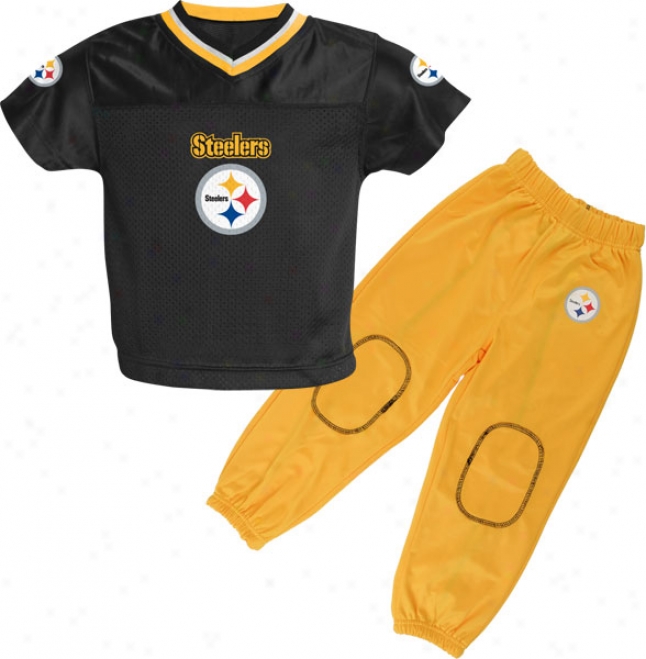 Pittsburgh Steelers Kid's 4-7 Football Jersey And Pant Set