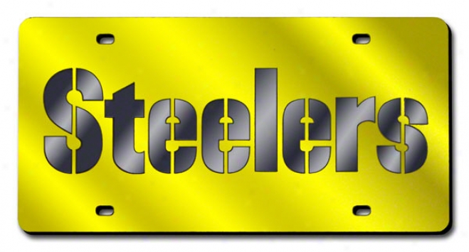 Pittsburgh Steelers License Plate Laaer Tag