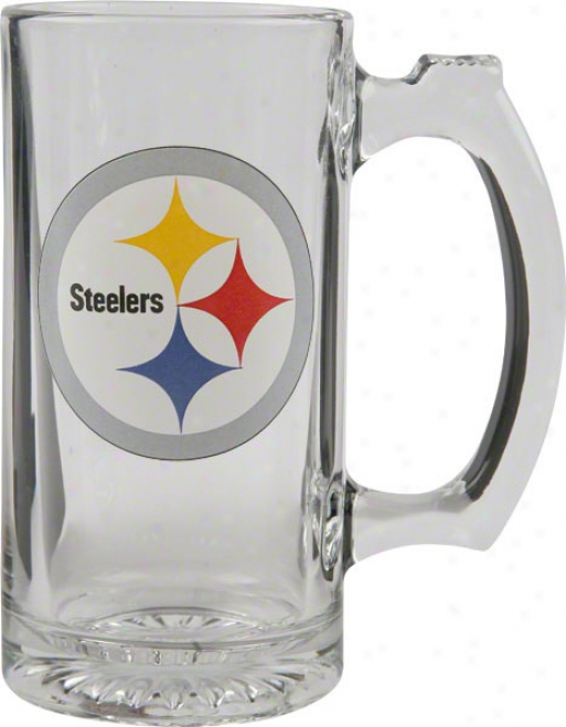 Pittsburgh Steelers Logo Glass Tankard