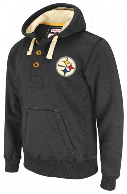Pittsburgh Steelers Mitchell & Ness Heathered Nfl Playmaker Hoody