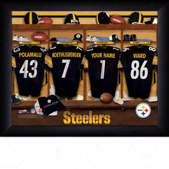 Pittsbudgh Steelers Personalized Locker Room Print