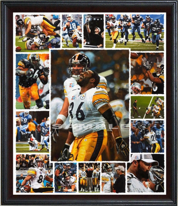 Pittsburgh Steelers - &quot06 Champions&quot - Large - Framed Giclee