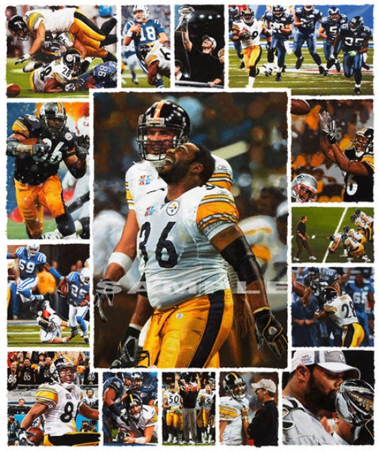 Pitgsburgh Steelers - &quot06 Champions&quot - Large - Unframed Gicleee