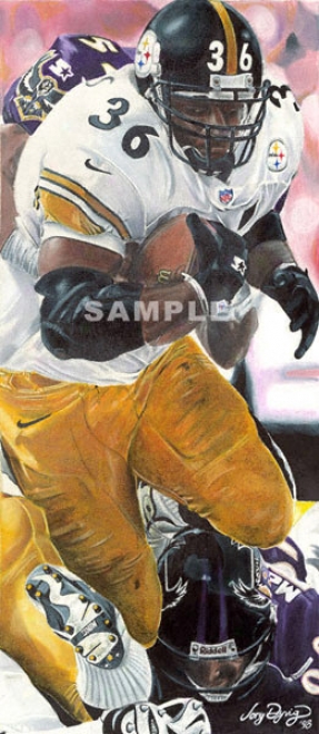 Pittsburgh Steelers - &quotth eRun - Bettis&quot - Large - Unframed Giclee