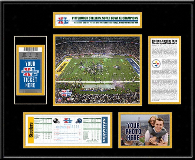 Pittsburgh Steelers Super Hollow Xl Ticket Frame