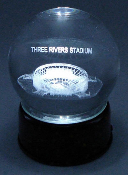 Pittsburgh Steelers Three Rivers Stadium Musical Crystal Ball