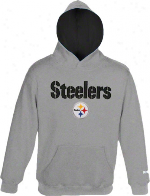 Pittsburgh Steelers Toddler Grey Sportsman Fleece Hooded Sweatshirt