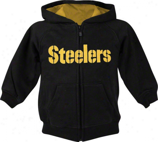 Pittsburgh Steelers Toddler Sportsman Full-zip Fleece Hooded Sweatshirt