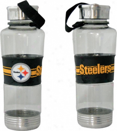 Pittsburgh Steelers Water Bottle: 24oz Polycarb Water Bottle