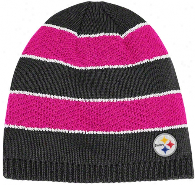 Pittsburgh Steelers Women's Breast Cancer Awareness Uncuffed Join Hat