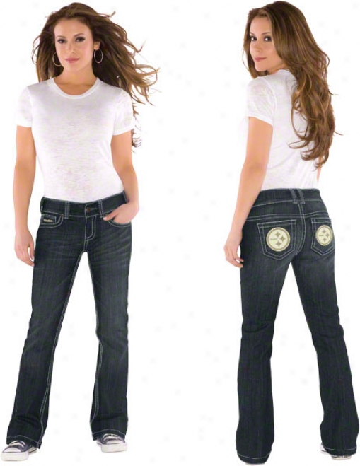 Pittsburgh Steelers Women's Denim Jeans - By Alyssa Milano