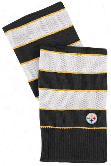 Pittsburgh Steelers Women's Herringbone Striped Scarf