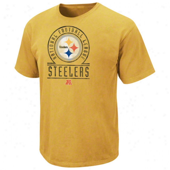 Pittsburgh Steelers Yellow Vinage Stadium Wear Ii T-shirt
