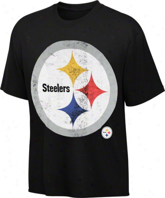 Pittsburgh Steelers Youth Oversized Logo T-shirt